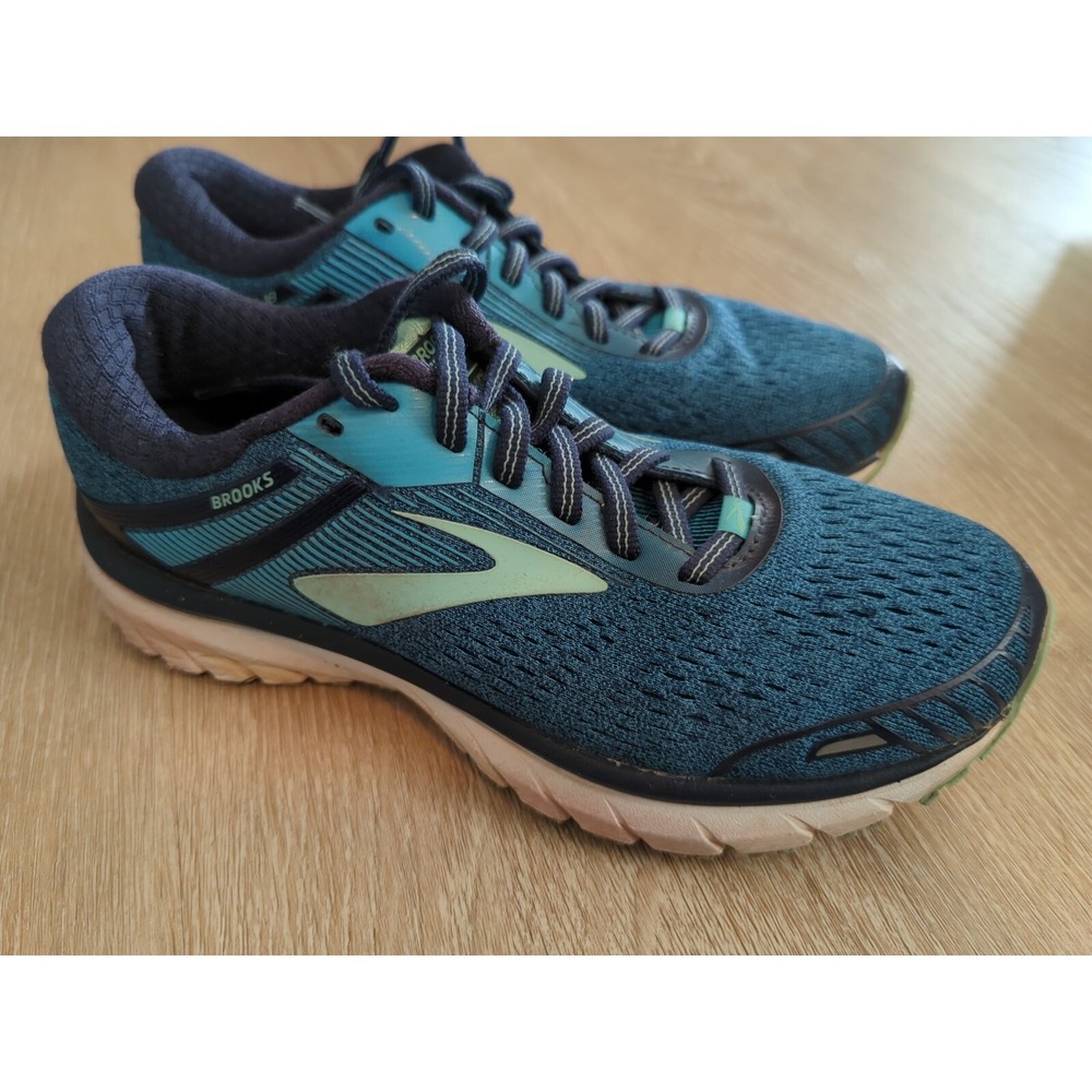 Brooks Womens Adrenaline GTS 18 Running Shoes Blue 1202681D495 Mesh Low Top 6.5D